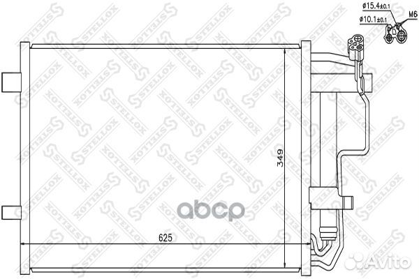 10-45710-SX радиатор кондиционера с осушит Maz