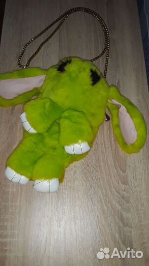 Меховой рюкзак - сумка