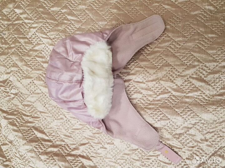 Шапка-шлем на девочку р.55