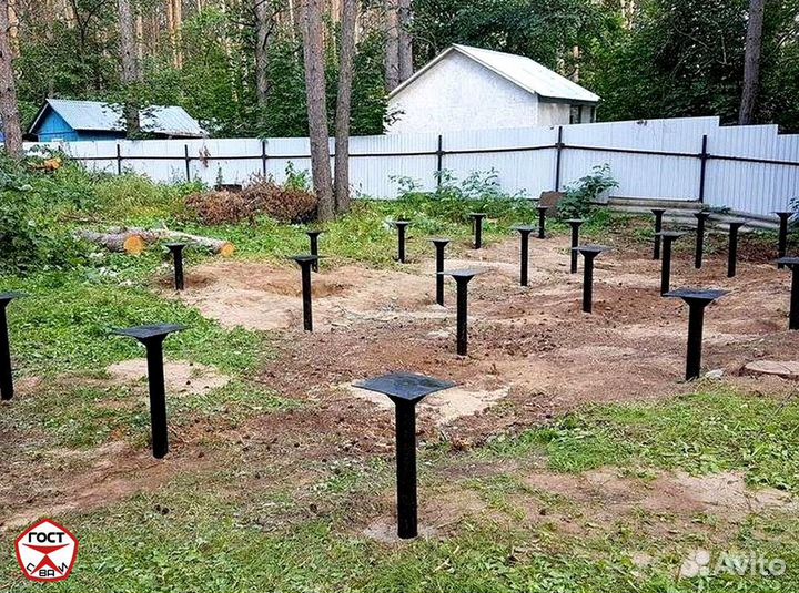 Сваи винтовые для фундамента. Монтаж 1-2 дня