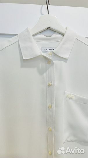 Рубашка белая Lacoste