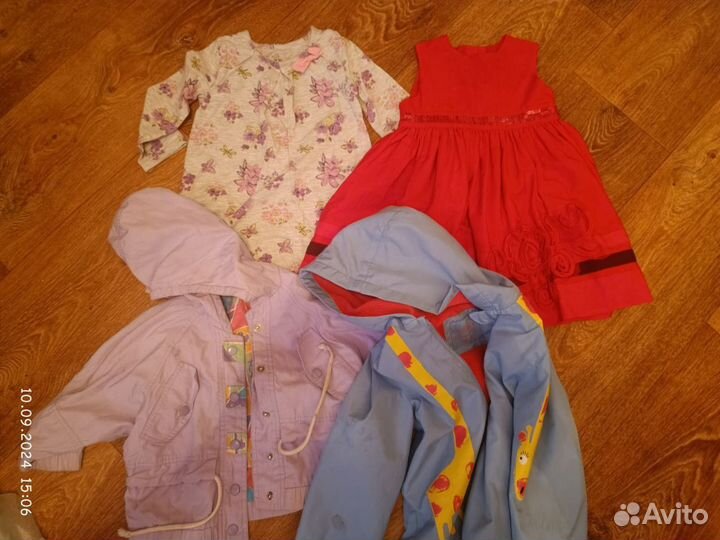Вещи на девочку пакетом 1,5-2 года