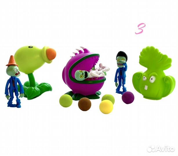 Зомби против растений 5 наборов. Цена за 1 набор