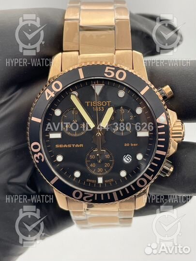 Часы Tissot Seastar 1000 Chronograph 46mm Rose