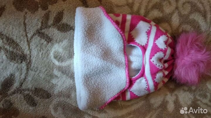 Шапка шлем для девочки