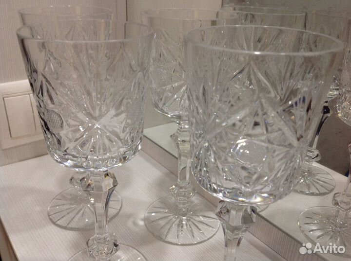 Хрустальные фужеры СССР