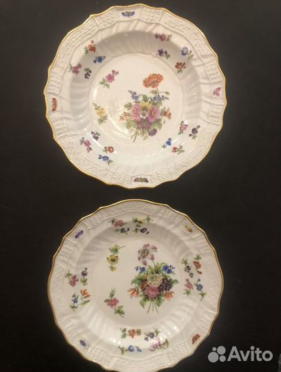 Антикварные фарфоровые тарелки ифз