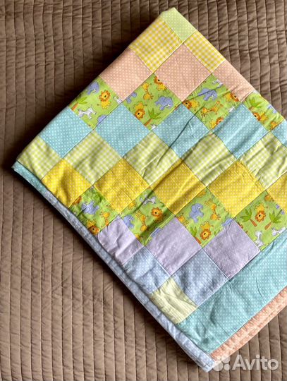 Одеяло покрывало детское лоскутное ручная работа
