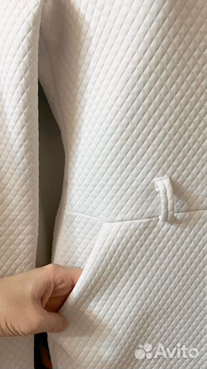 Белое офисное платье 44-46