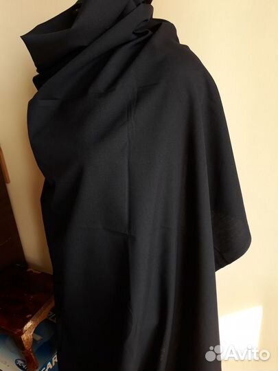 Ткань шерсть темно-синяя