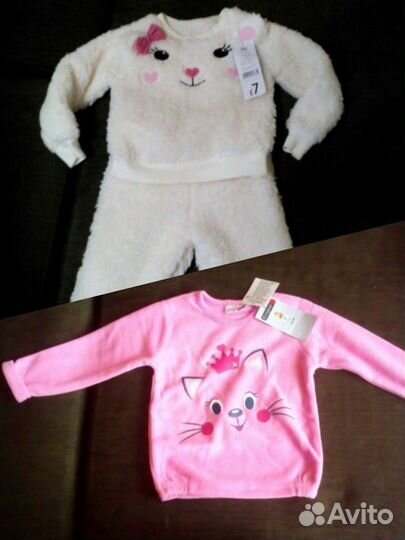 Костюм, кофта, штаны, флис, 86