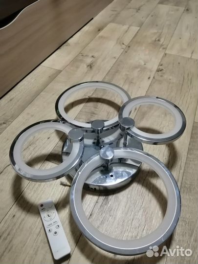 Люстра потолочная светодиодная с пультом