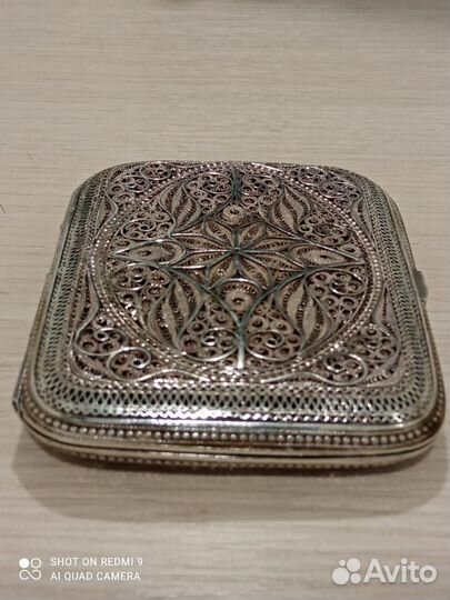 Портсигар дамский, серебро, Европа ххвв
