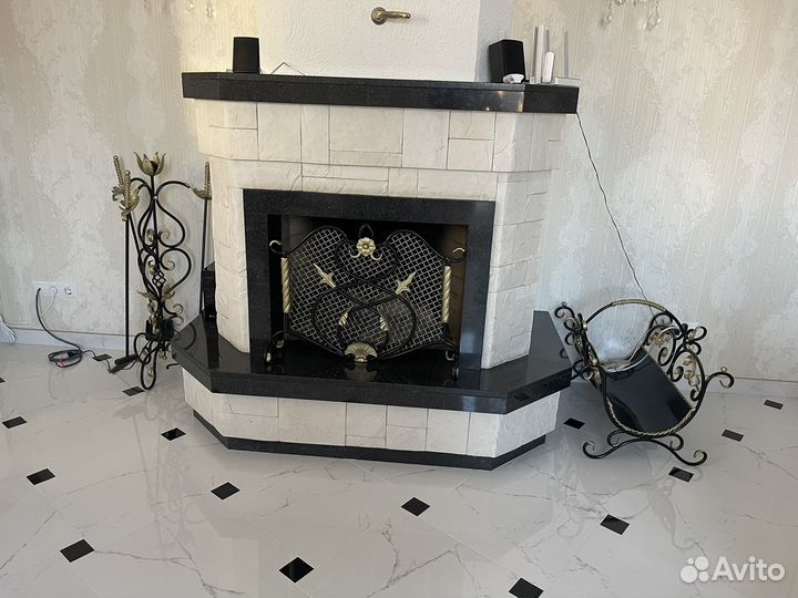 Кованый каминный набор