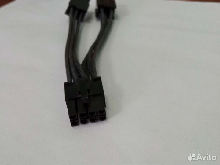 Переходник разветвитель с 2 6pin GPU на 8pin GPU д