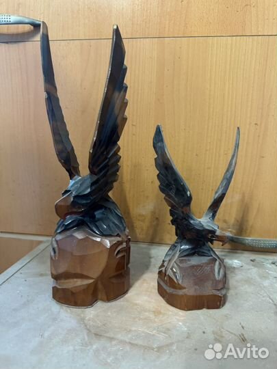 Деревянные статуэтки СССР орел