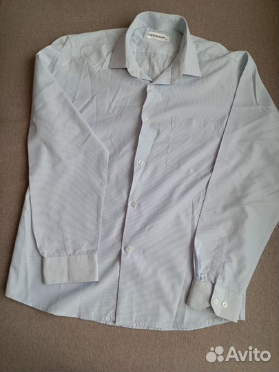 Школьная рубашка с коротким рукавом