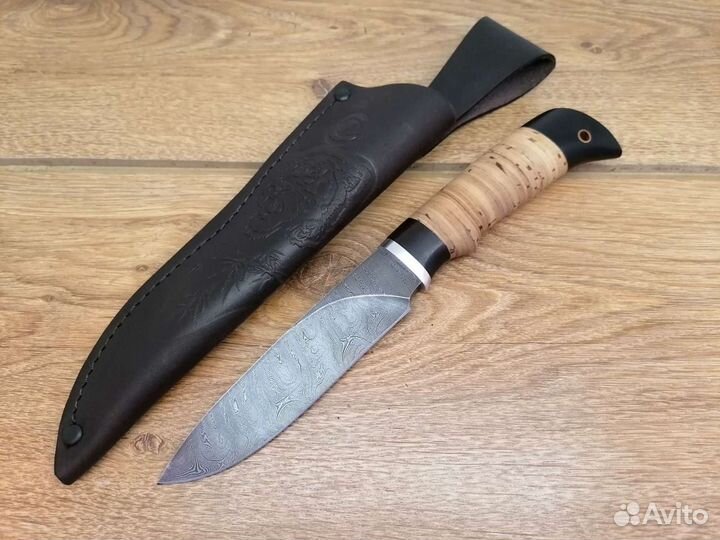 Нож Мурена из дамасской стали