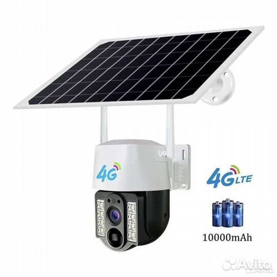 Камера видеонаблюдния 4G с солнечной батареей