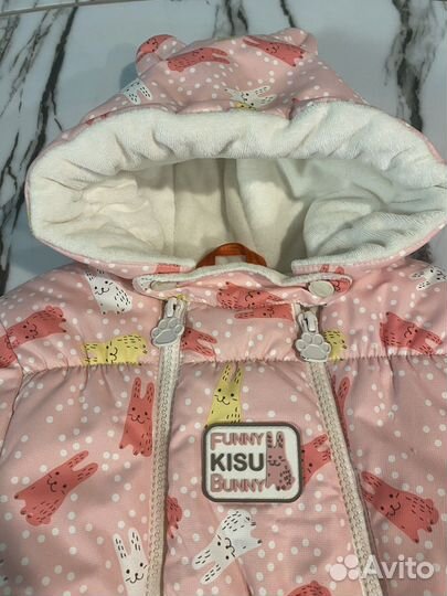 Зимний комбинезон конверт на девочку 62