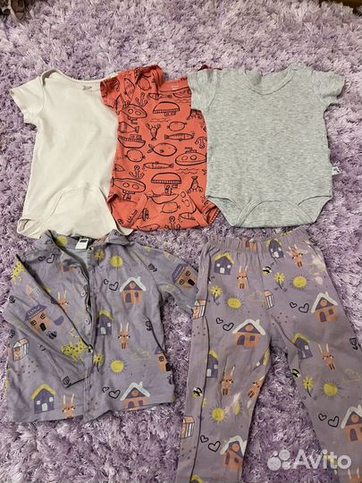 Детские вещи на девочку пакетом 86 92