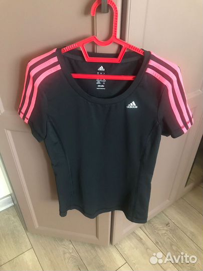 Спортивный костюм жен, xs, Adidas,б/у,черный/оранж