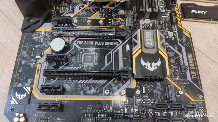 Комплект i7-8700k + asus tuf z370-plus gaming + 48