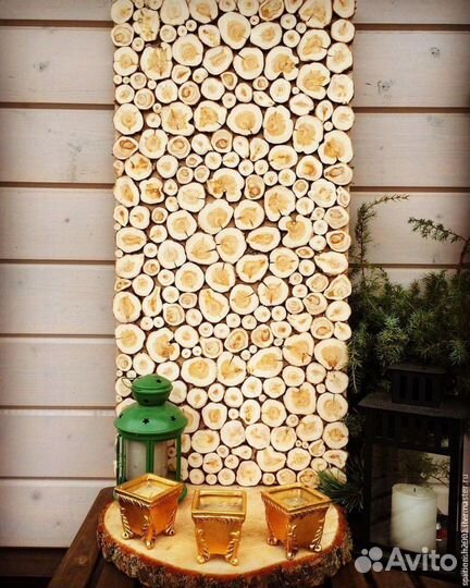 Панно из можжевельника