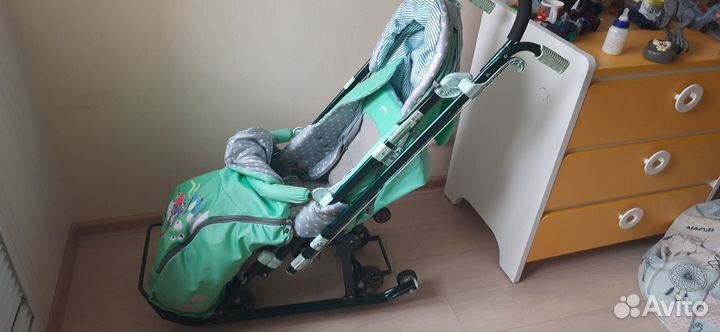 Детские санки коляска ника