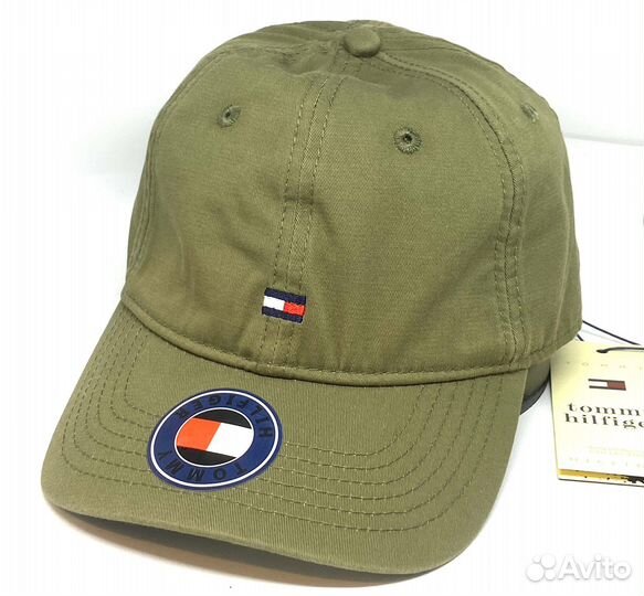 Бейсболка Томми хилфигер цвет хаки