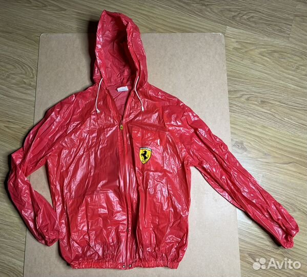 Ветровка дождевик ferrari винтаж