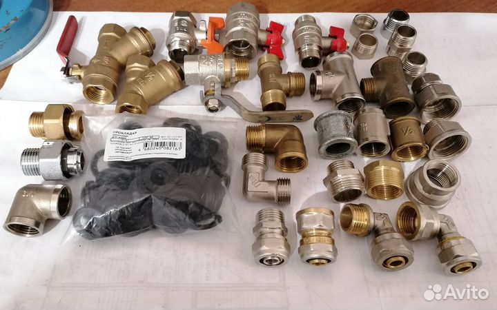 Фитинги для водоснабжения 1/2 и 3/4