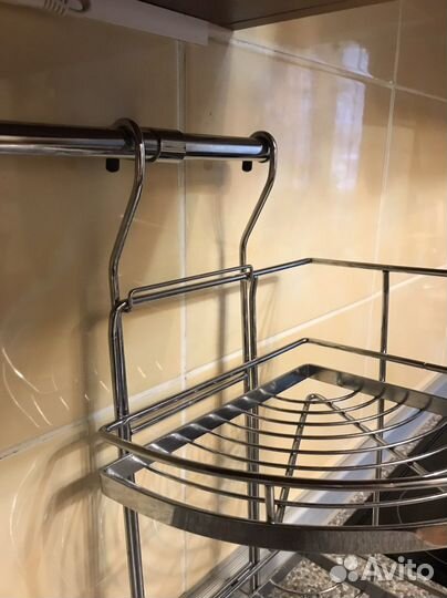 Полка угловая на рейлинг