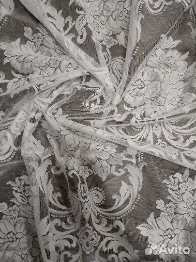 Тюль кухонная арка