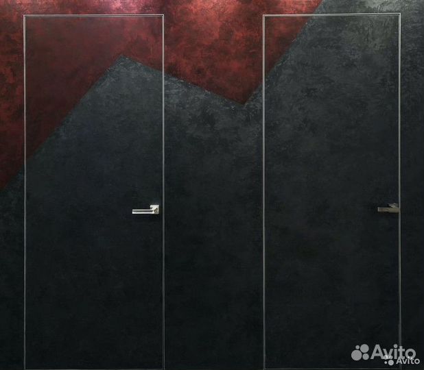 Скрытые межкомнатные двери под отделку