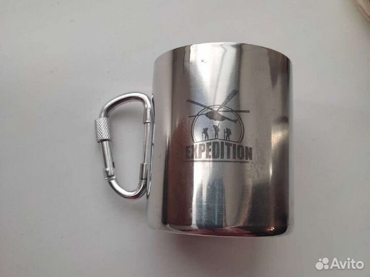 Туристическая посуда, фляжка, стопки, кружка