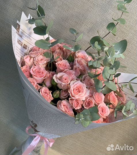 Розы Кустовые 9 11 15 25 35 51 101 роза