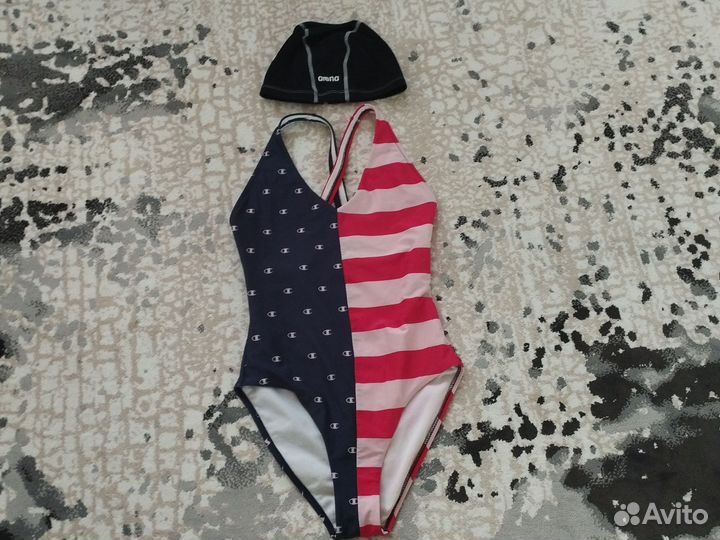 Купальник женский 42 44, шапочка для плавания