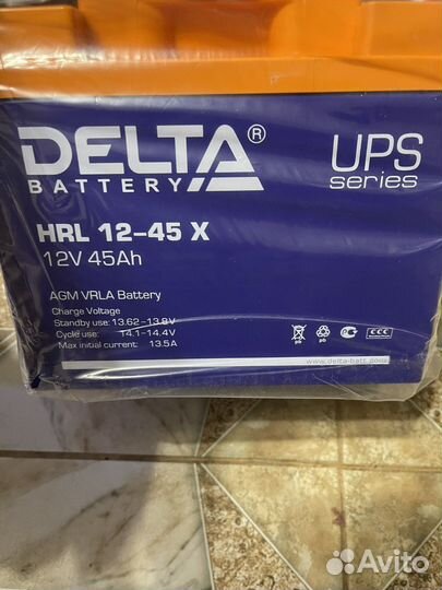 Аккумулятор Delta 12-45x,12-211