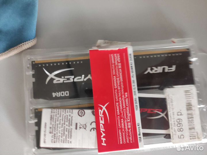 Оперативная память ddr4 16gb 2666 Kingston Fury