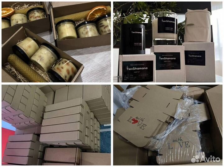 Подарочные коробки. Крафт коробки. Под заказ