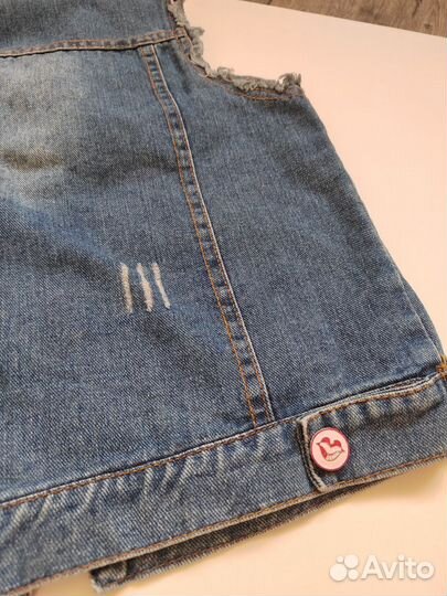 Жилетка джинсовая для девочки 122