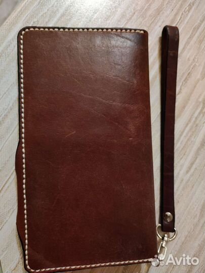 Клатч из натуральной кожи ручной работы