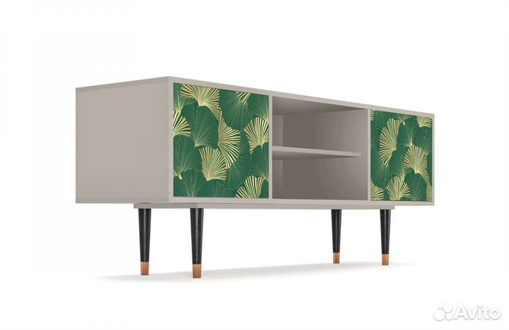 Тв-тумба T2 - Сатин - Gold Ginkgo