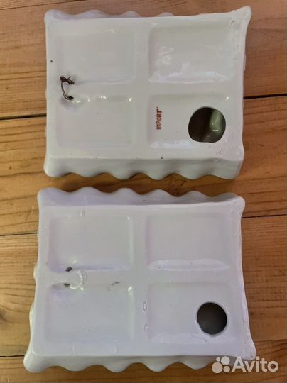 Парные барельефы, фаянс