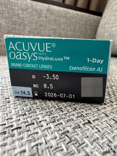 Линзы acuvue oasys -3.5