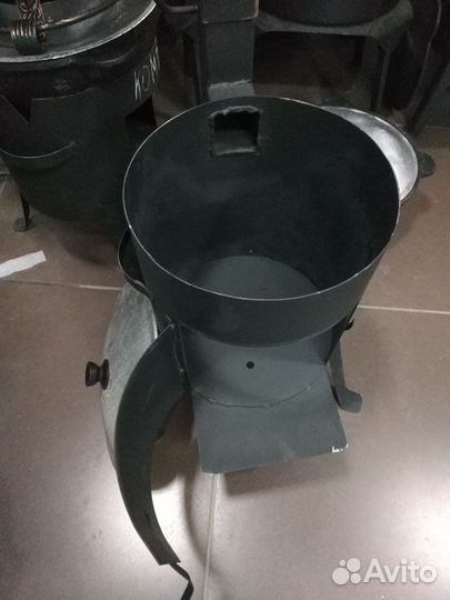 Казан чугунный 6л с печью