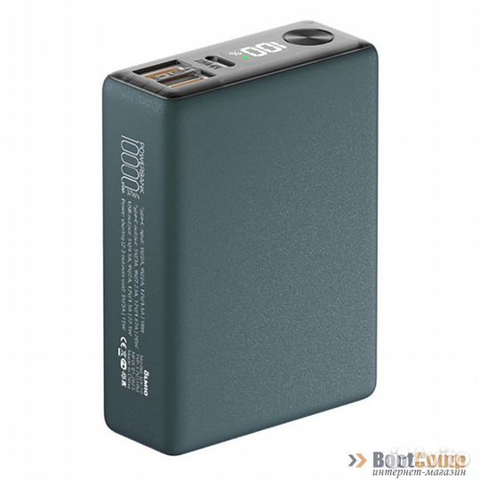 Портативный аккумулятор olmio QX-10 10000mAh темно