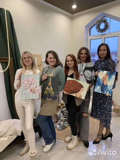 Мастер-классы, рисуем акрилом, текстурной пастой