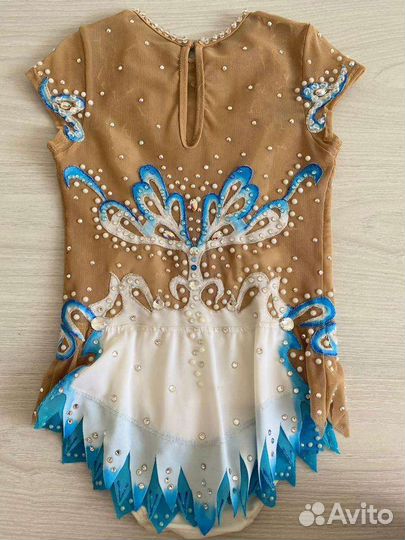 Купальник гимнастки 110-122см (стразы Swarovski)